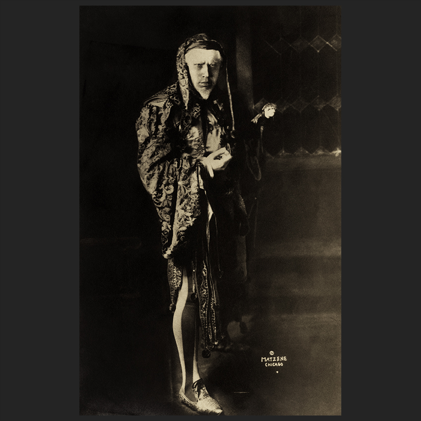 In the role of Rigoletto from the homonymous opera, Chicago 1920