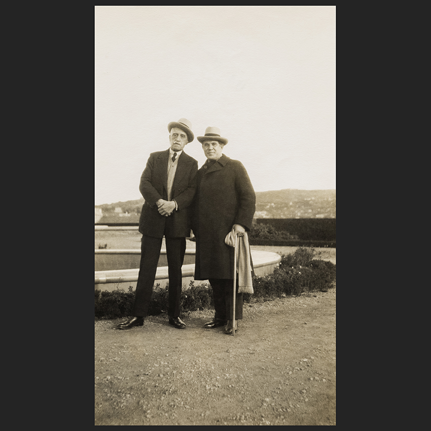 Titta Ruffo with his secretary C. Younger, (place and date not verified)
